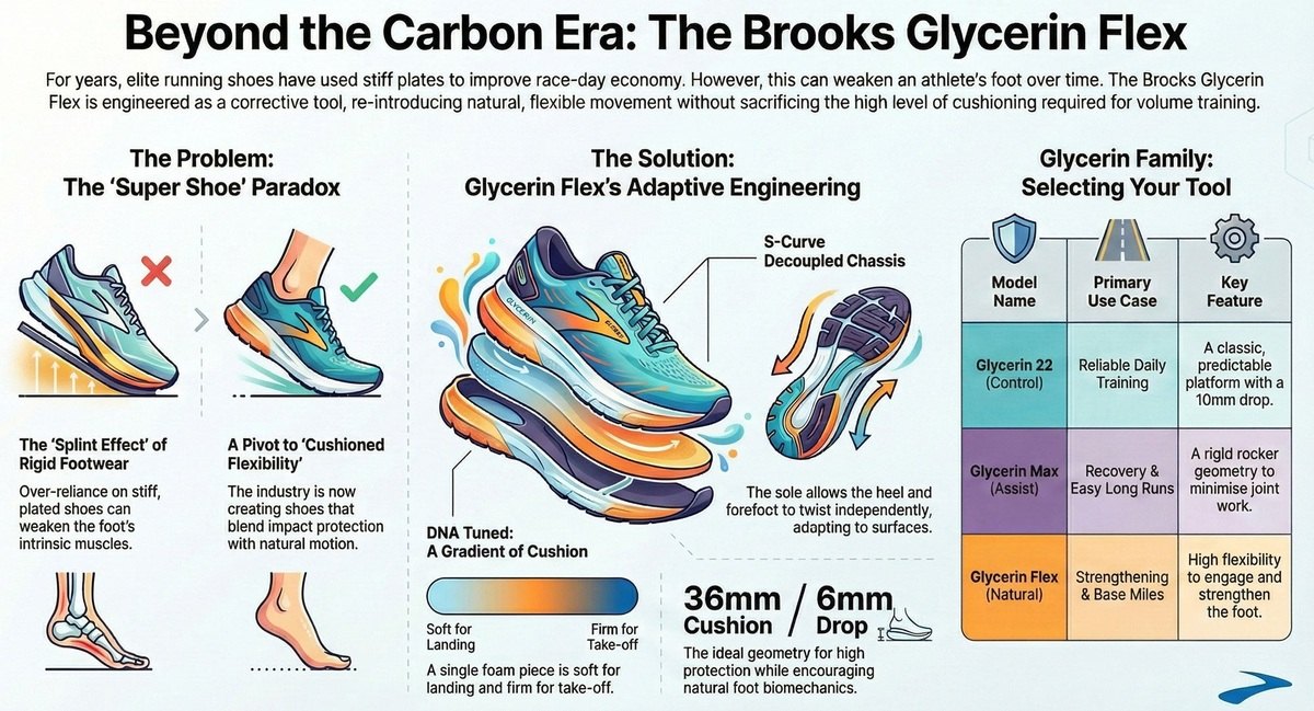 Brooks Glycerin Flex: Design and Biomechanical Philosophy
