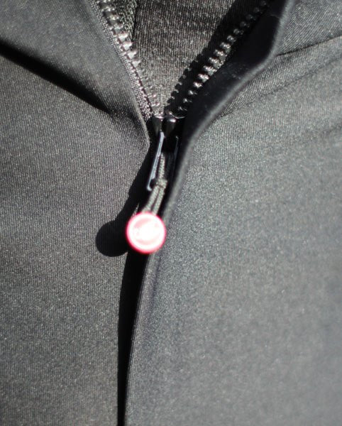 Front Zip Covered to Protect from the wind