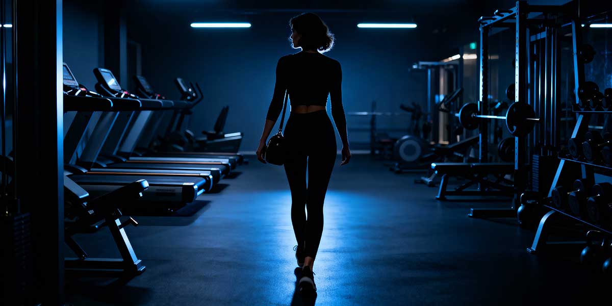 Build in habit. Get to the gym early to aviod the morning's noise