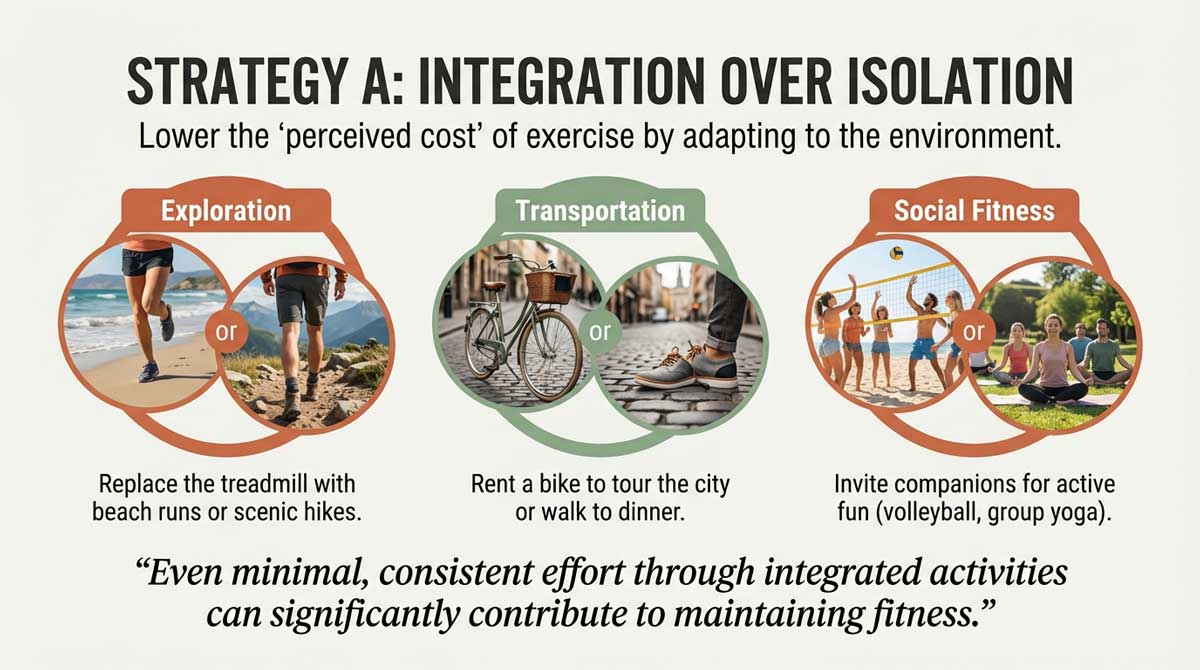Strategy A: Integration over Isolation using exploration and transportation