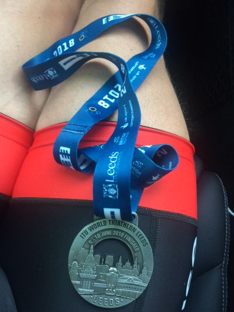 ITU World Triathlon Series Leeds finisher Sundried ambassador