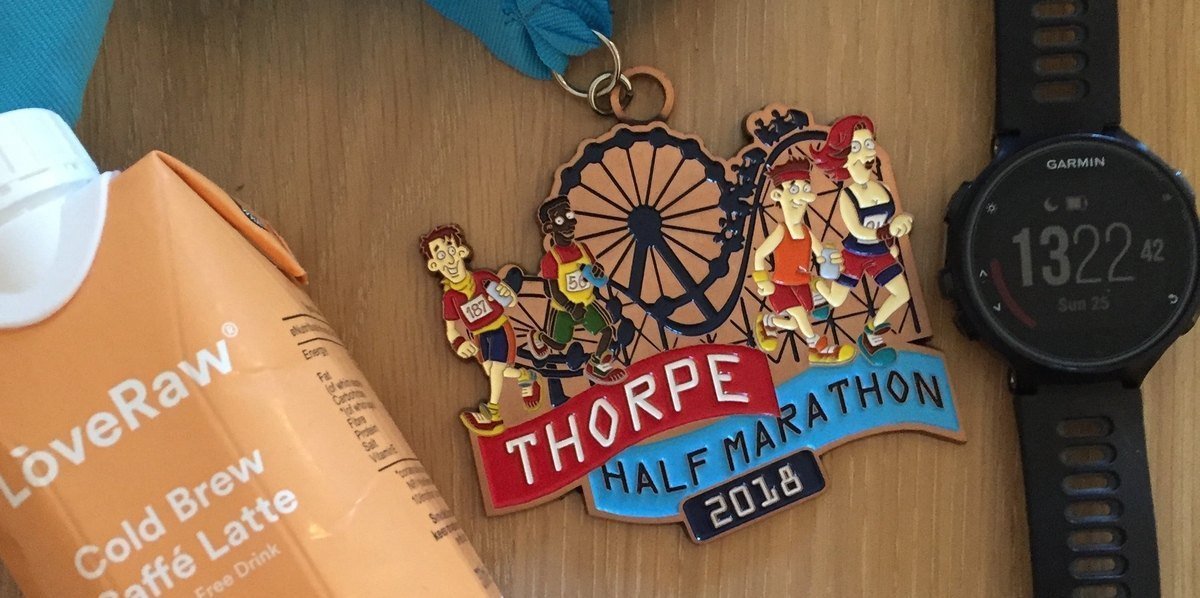 Thorpe Park Half Marathon Medal