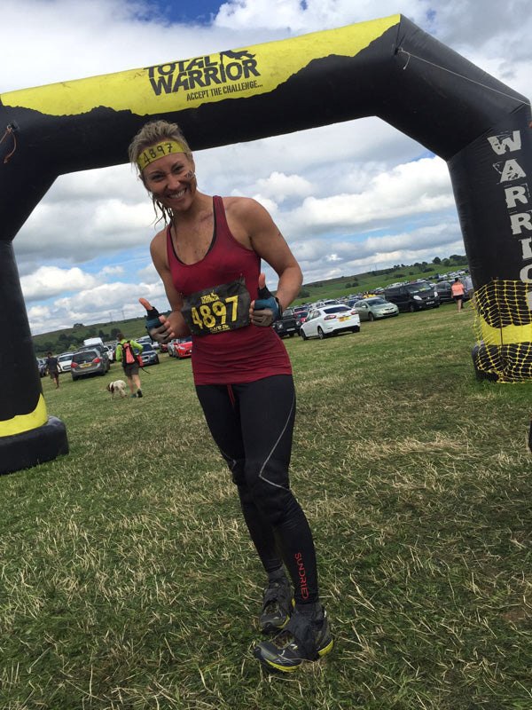 Laura Sheriff Total Warrior finish line