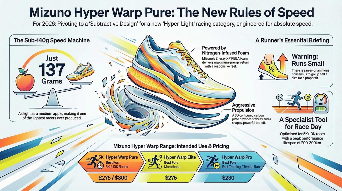 Mizuno Hyper Warp Pure Technical Overview
