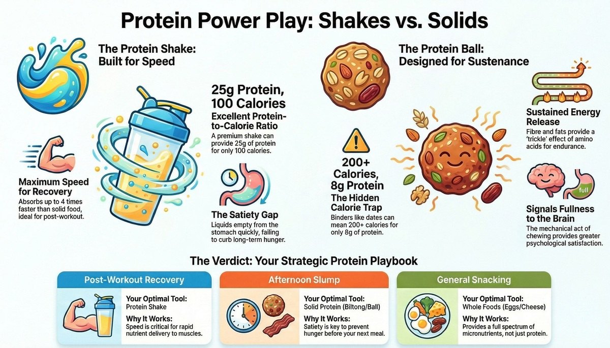 Protein Strategy Balls vs Shakes
