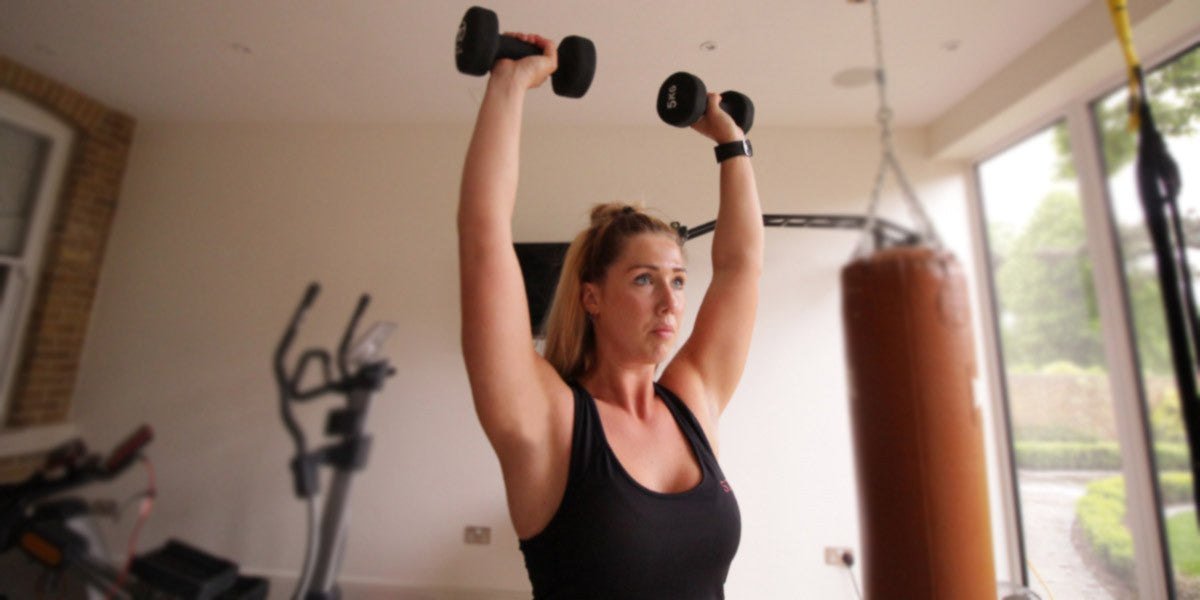 Shoulder Press Weights Exercise Sundried