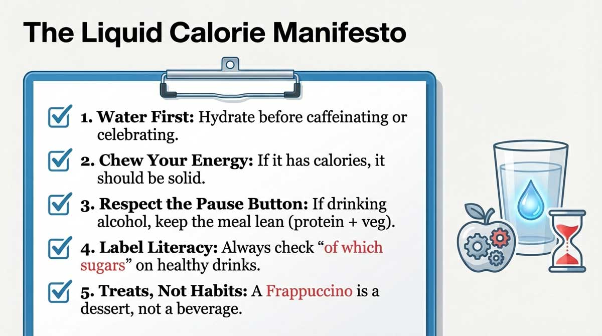 The Liquid Calorie Manifesto checklist