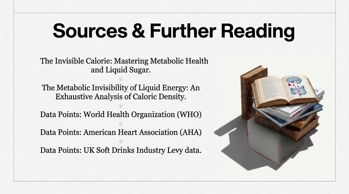 Stack of books representing sources and further reading