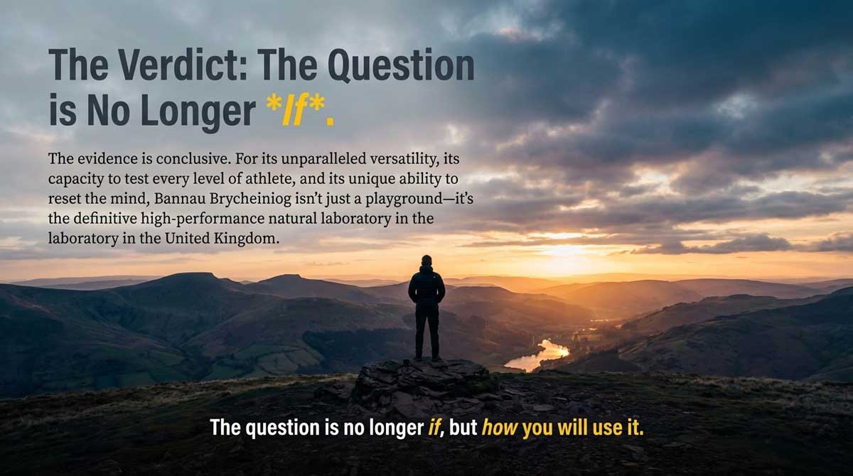 Text confirming Wales as the definitive high-performance laboratory