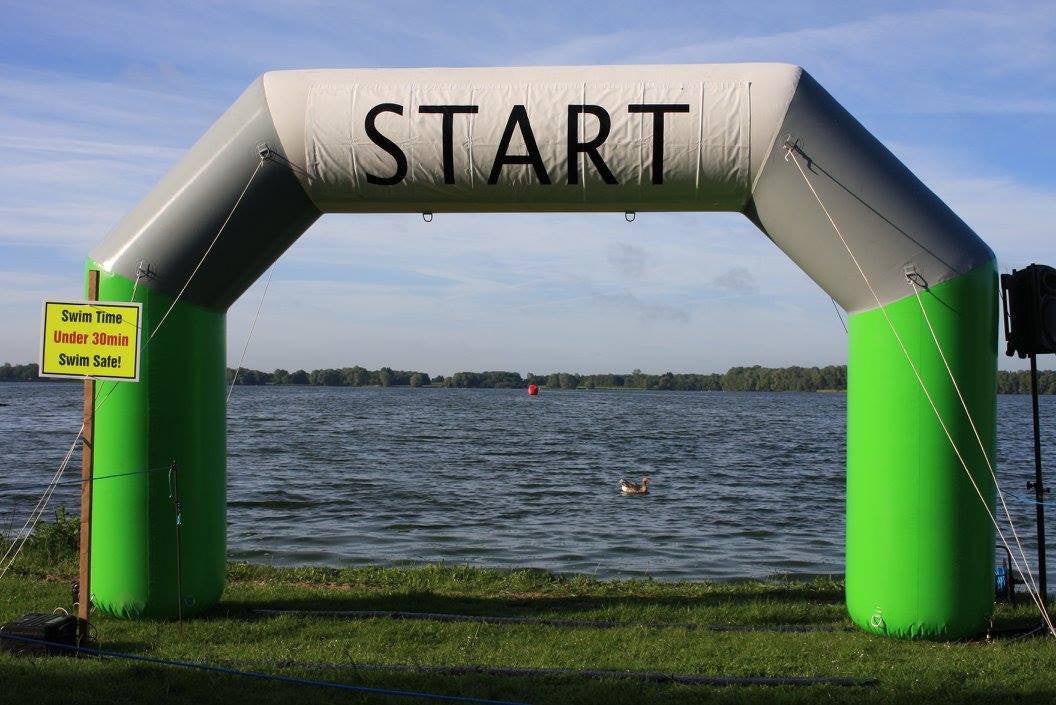 Grafman Middle Distance Triathlon Swim Start Sundried