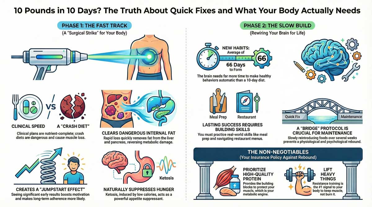 10 Pounds in 10 Days? The Truth About Quick Fixes and What Your Body Actually Needs