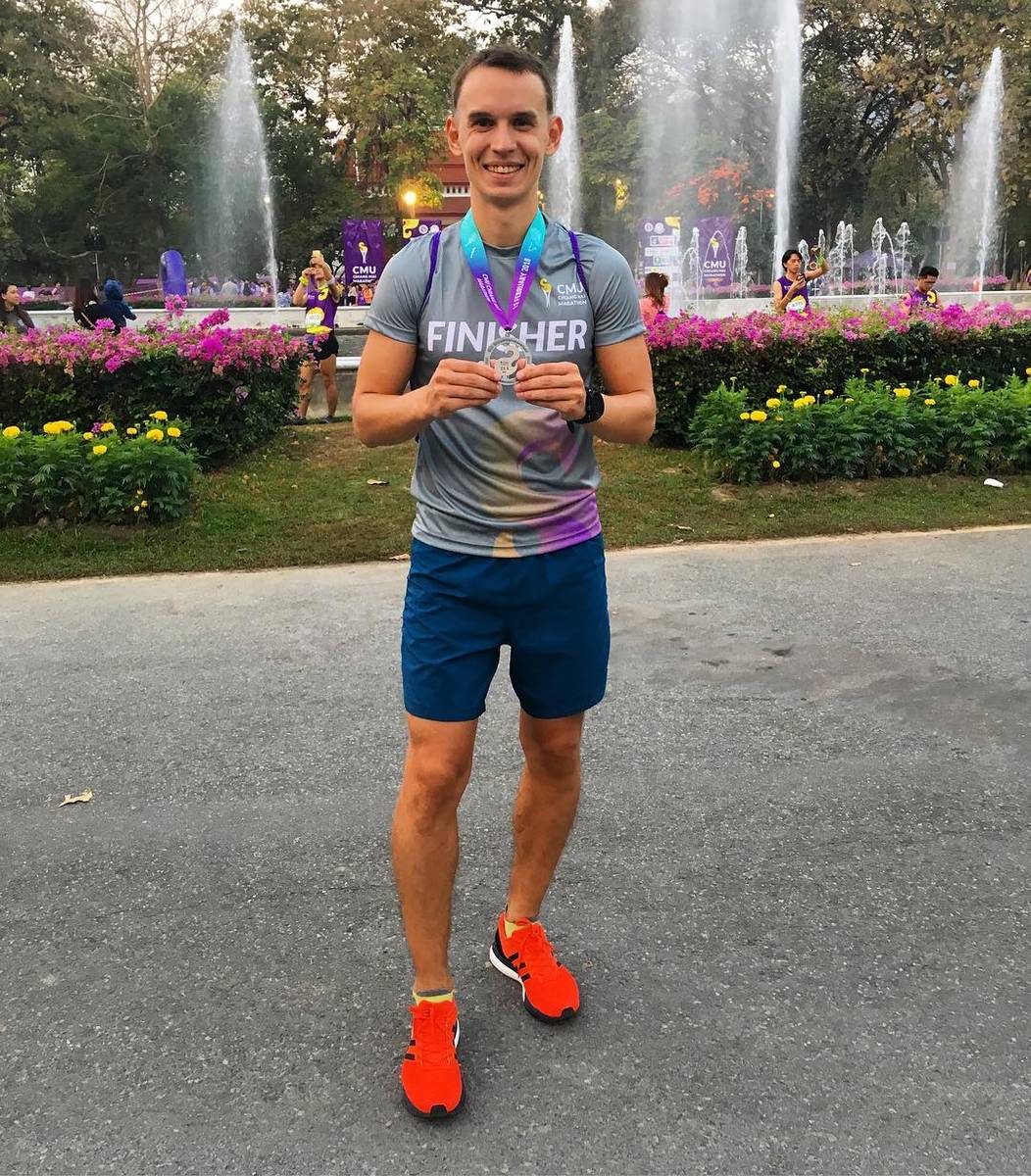 Alex Gulyaev 1000 half marathons running Russian magazine