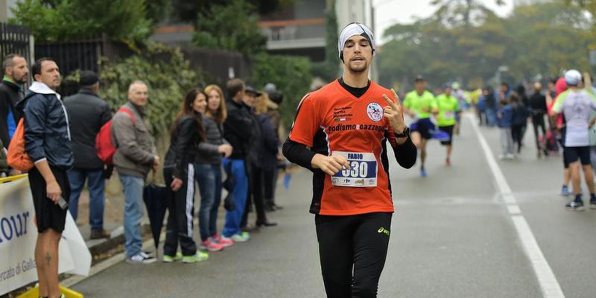 athlete running half marathon