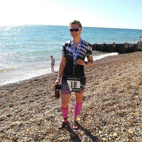 Sundried activewear ambassador Brighton triathlon 2019