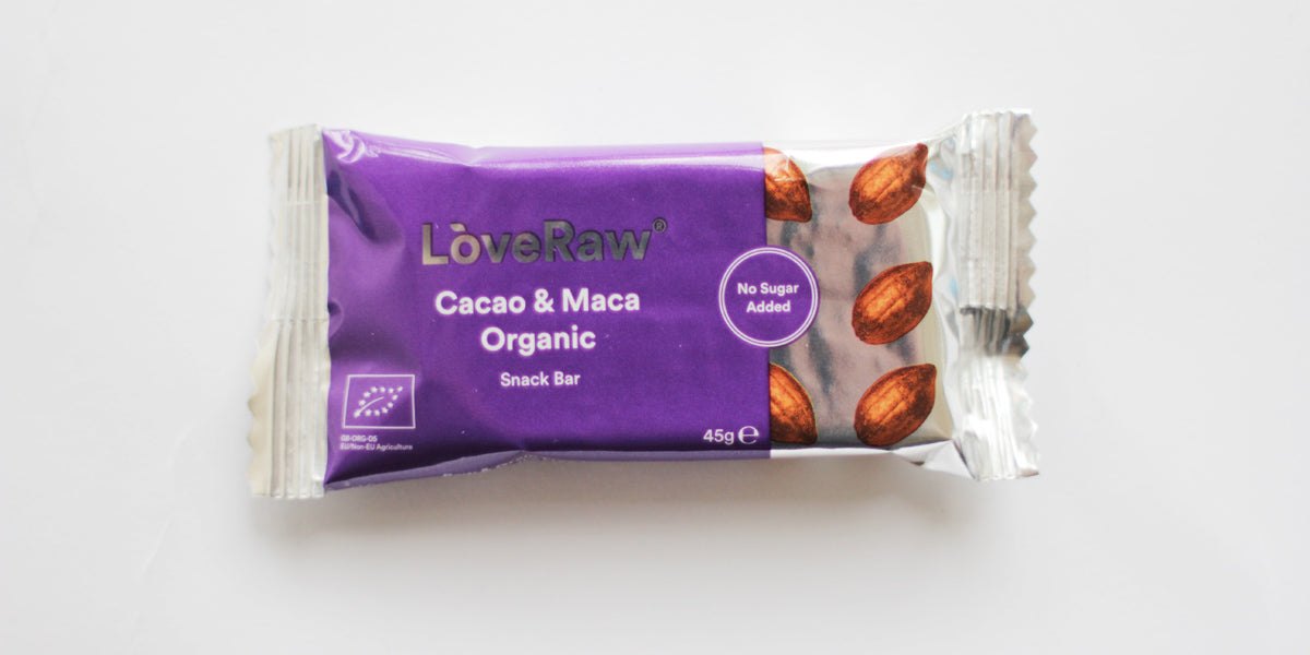 Cacao And Maca Organic Snack Bar LoveRaw