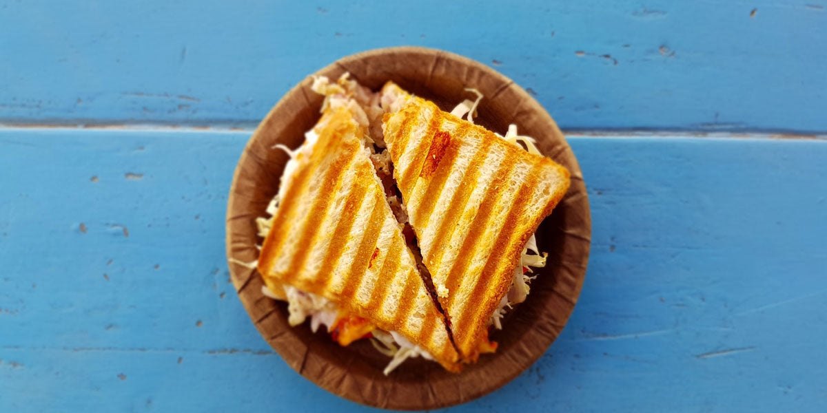 cheese sandwich lunch