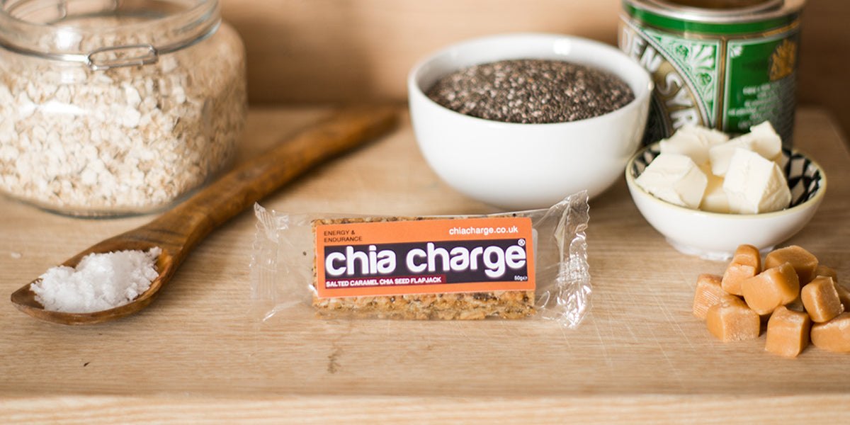 Chia Charge Salted Caramel Flapjack bar