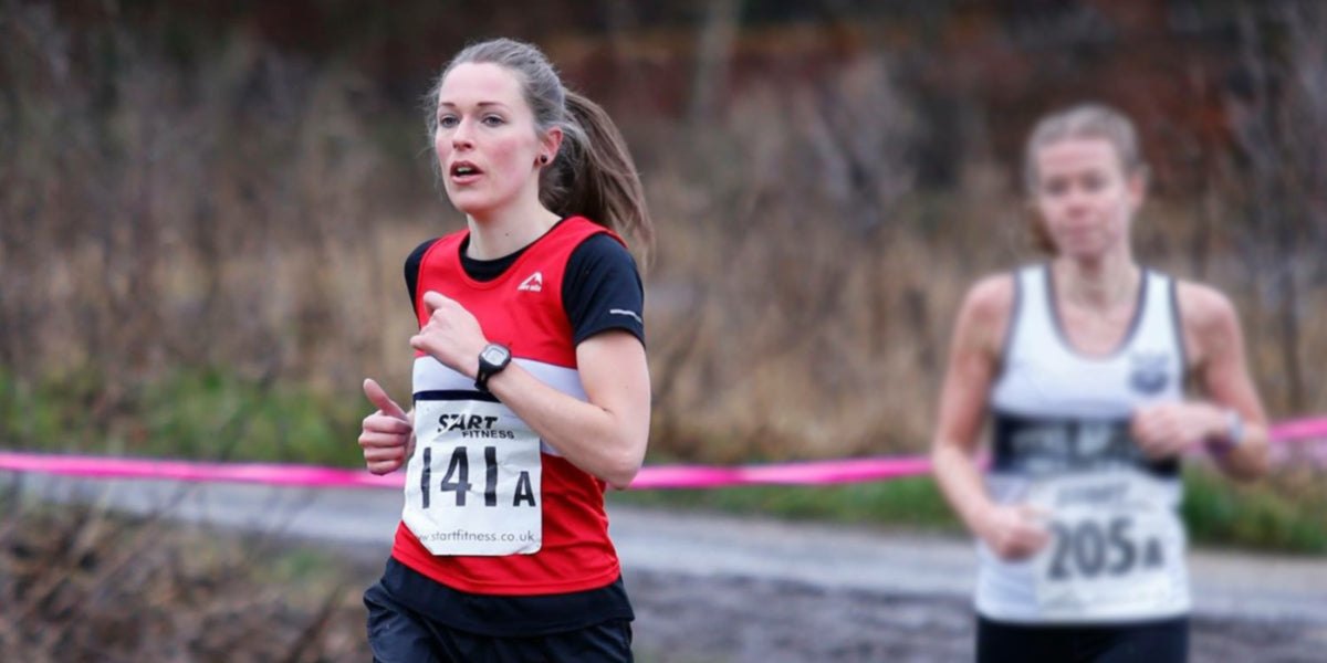Claire Harlow Running Triathlon Race