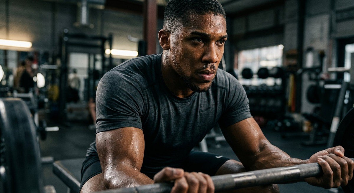 Close-up of a focused athlete with intense facial expression and sweat, demonstrating controlled nasal breathing during a high-performance training session with cinematic lighting and realistic skin textures.