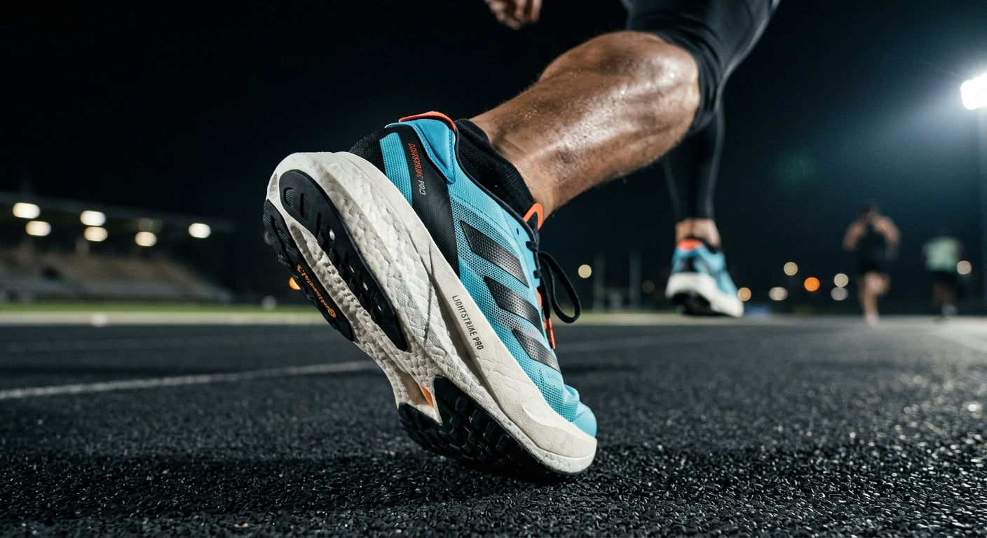 Close up of Lightstrike Pro foam midsole on the Adizero EVO SL 2