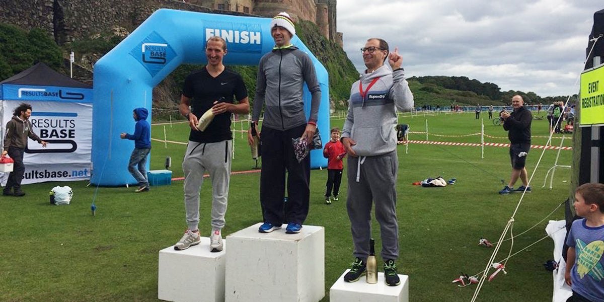 Conal McBride Winner Bamburgh Middle Distance Triathlon