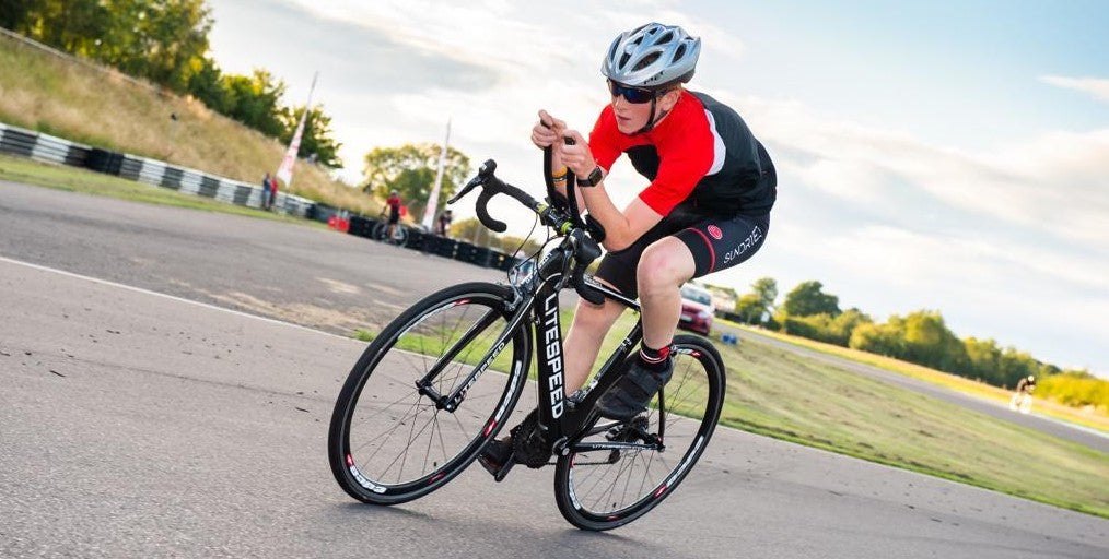 cyclist racing TT