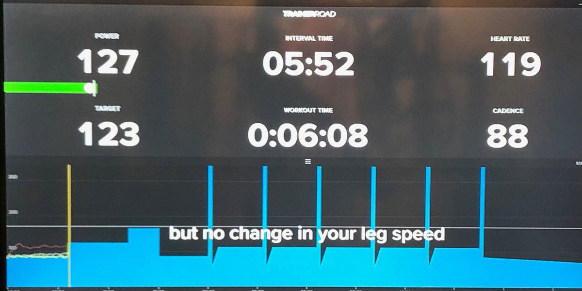 turbo trainer indoor cycling workout FTP test