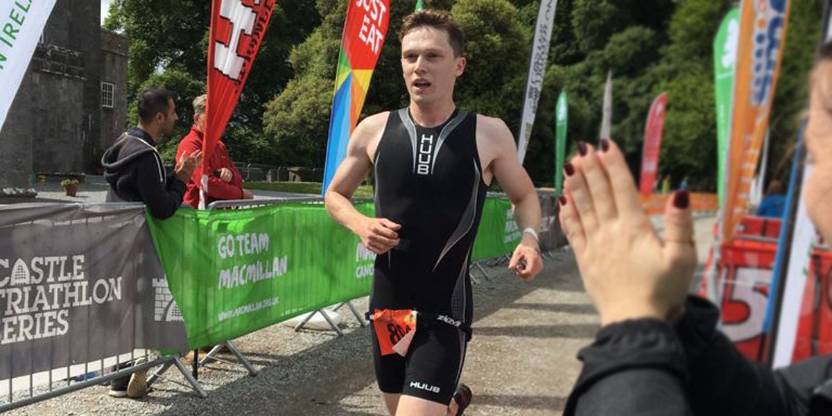 Sundried Ambassador Triathlete Race Finish Line