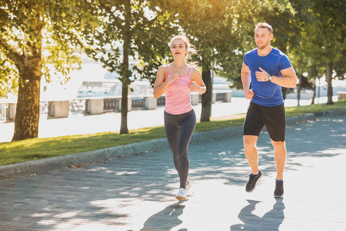 running outdoors exercise fitness activewear