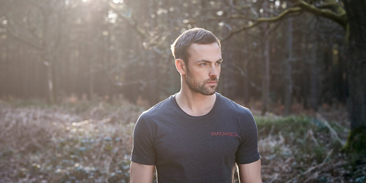 Male Athlete wearing Sundried Activewear Outdoor Photoshoot