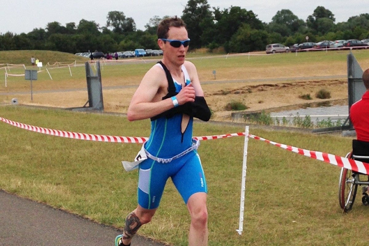 Garrett Turbett Paratriathlete Running