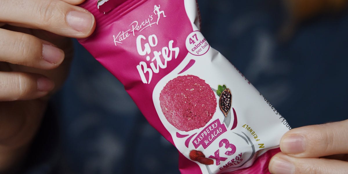 Raspberry & Cacao Go Bites Kate Percy health snack