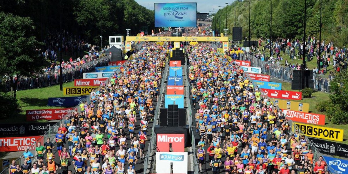 Great North Run GNR Half marathon newcastle