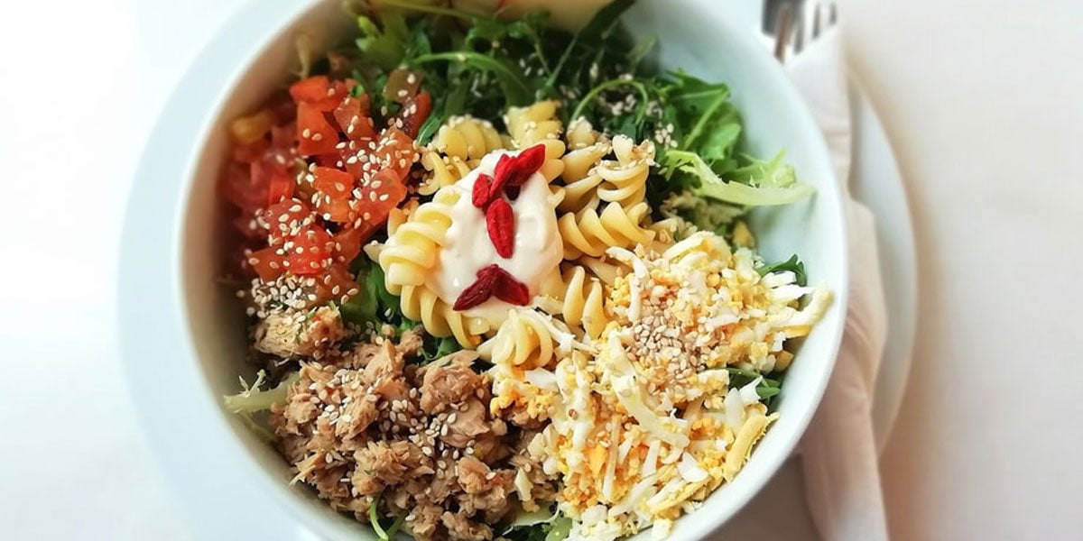 healthy lunch pasta salad