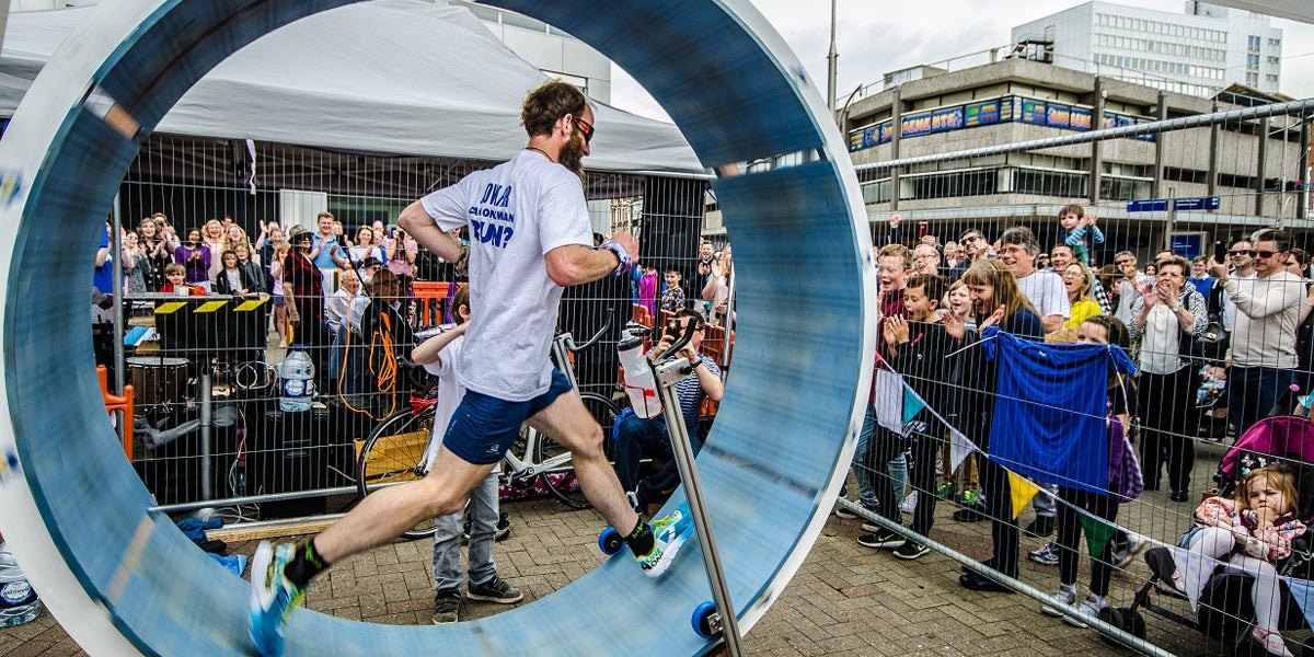 homemade hamster wheel running challenge local hero