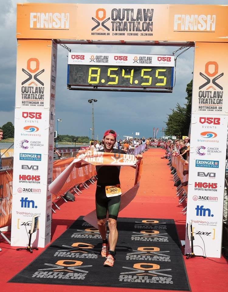 Outlaw Iron Distance Race Finish Line
