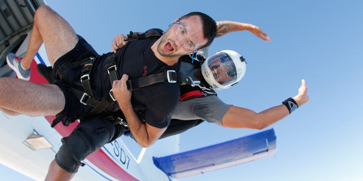 Sundried Ambassador Weight Loss Journey Sky Diving Activewear