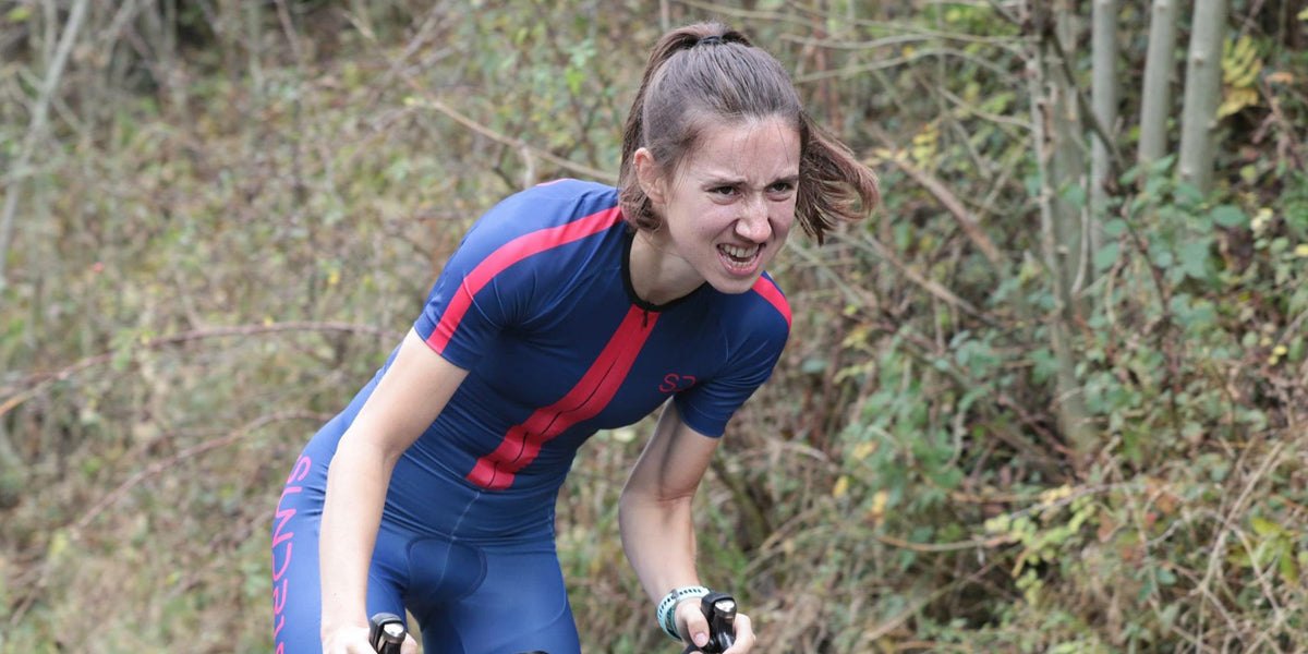 Laura Smith Ambassador Triathlon Bike Climb