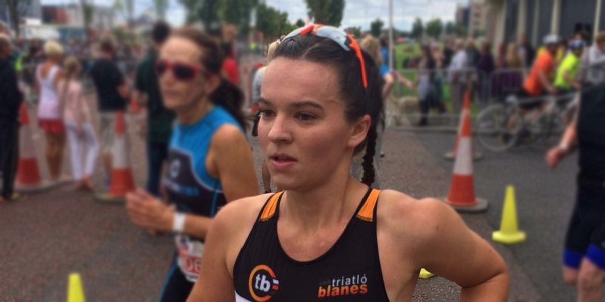 Sundried ambassador Emma Shallcross at Liverpool Triathlon