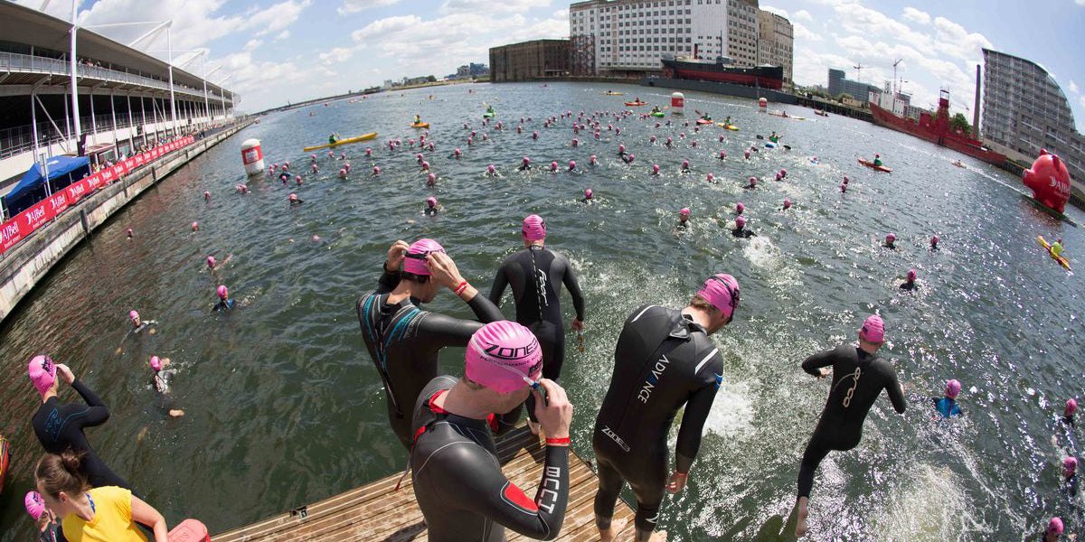 London Triathlon Swimming Open Water Canary Wharf