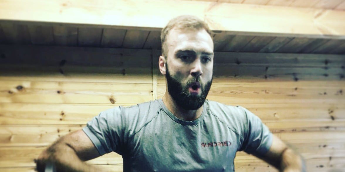 Luke Elgar training gym