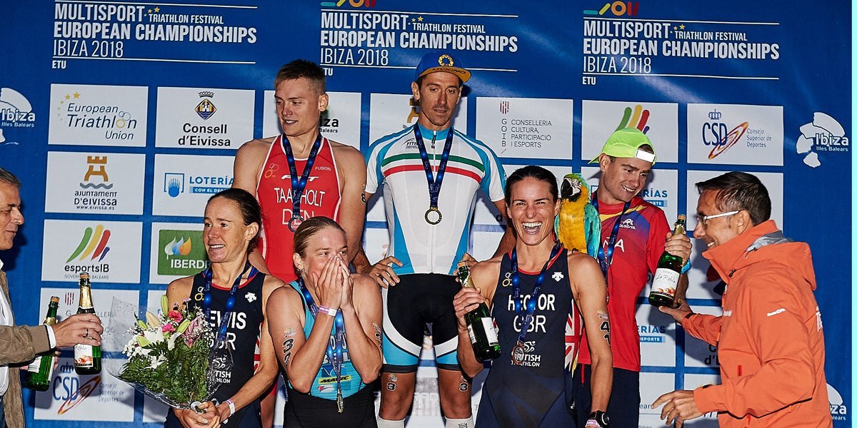 European Middle Distance Triathlon Championships Elite Race Podium Finish
