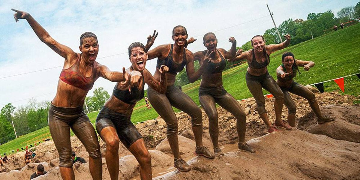 Tough Mudder Cross Country Running Sports Bra and Shorts