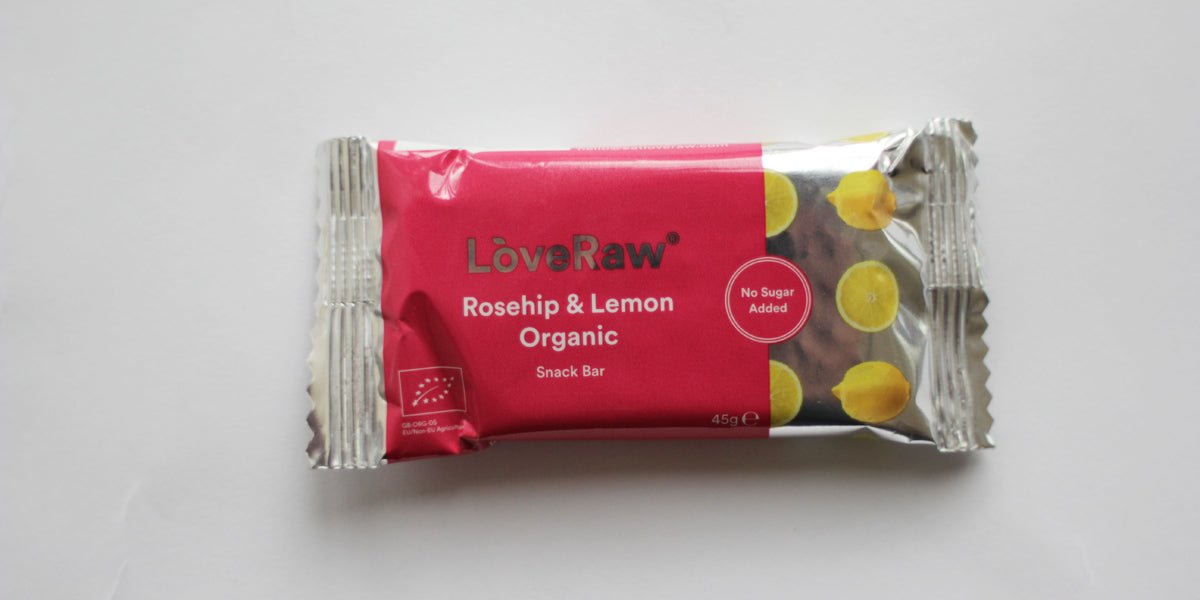 Rosehip and lemon healthy snacks