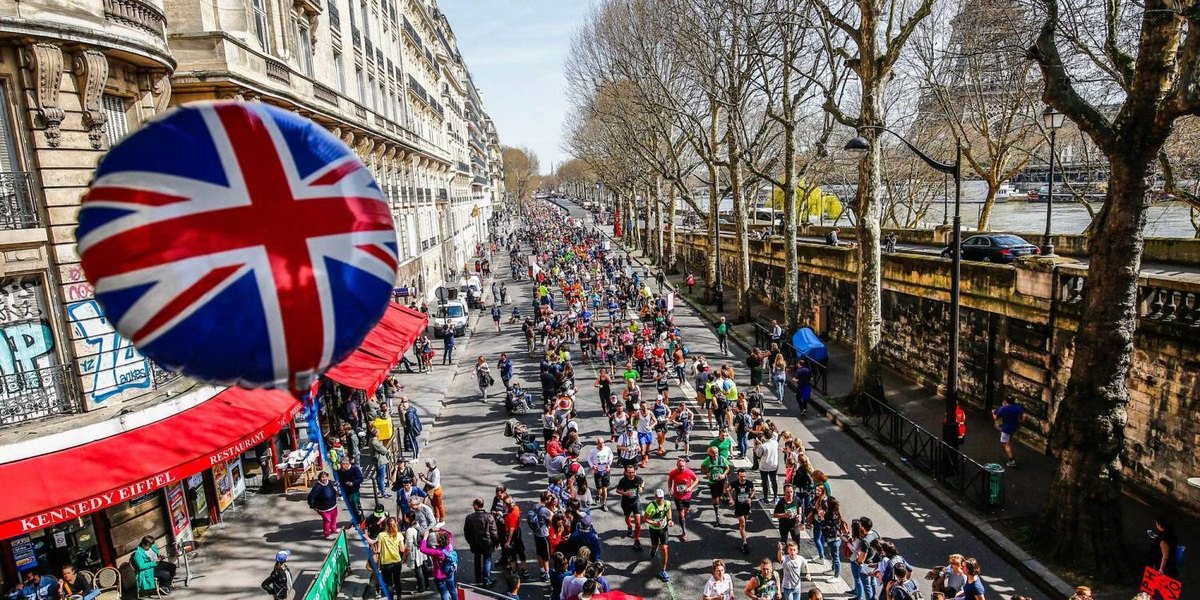 British corner UK Paris Marathon France 2018