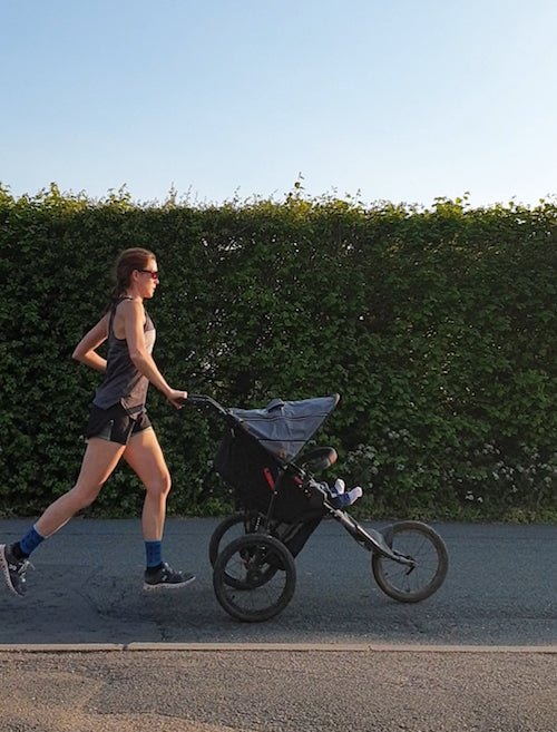 running children family work triathlon training
