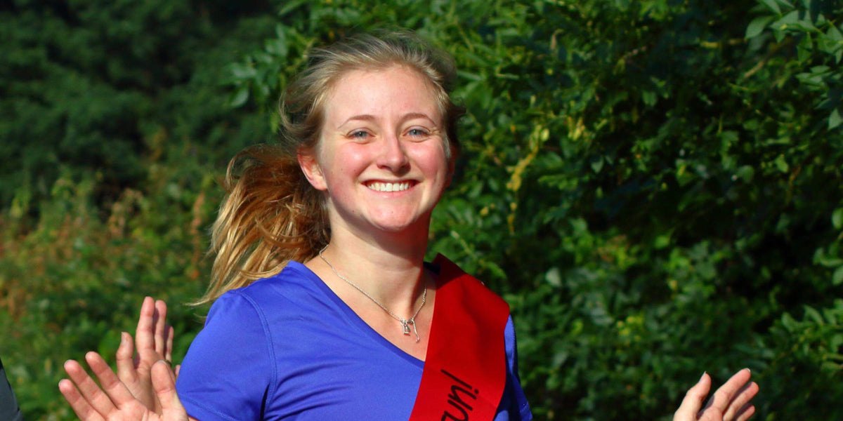 running parkrun smiling athlete