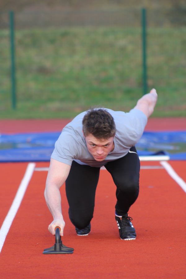 skeleton bobsleigh training running athletics track