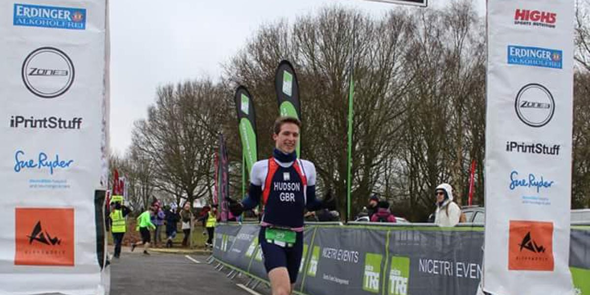 Sundried ambassador Sam Hudson Team GB Age Group Triathlete Anglian Water Duathlon