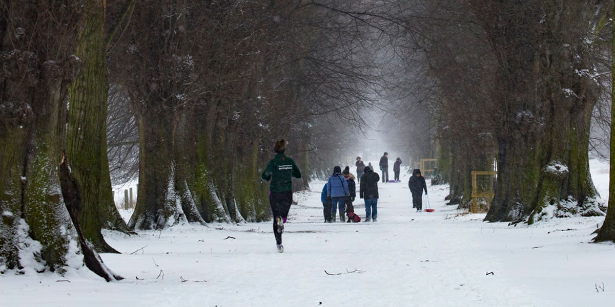 snow winter running get active